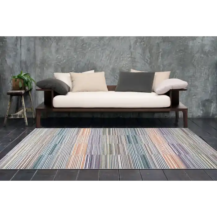 POLO HALI 0022 Dış Mekan Kullanıma Uygun, Yıkanabilen, Hav ve Toz Vermeyen Modern Sisal Halı