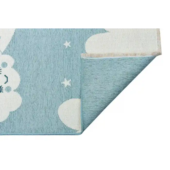 NOA BABY HALI 0022 Yıkanabilir Çift Taraflı Yumuşak Dokulu İnce Çocuk-Bebek Odası Halısı