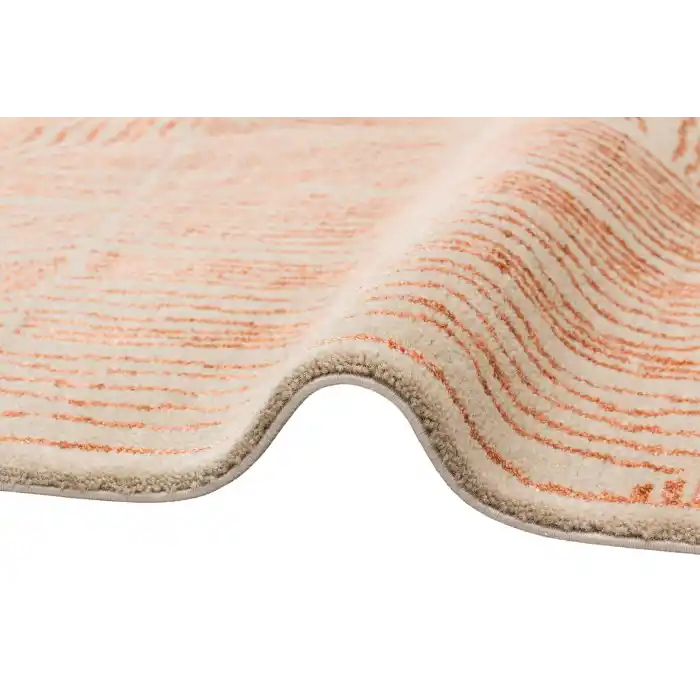 HERITAGE HALI 2720 Eskitme Desenli El Emeği ile Özel Tezgahlarda Üretilen Yün Bambu Uşak Halısı