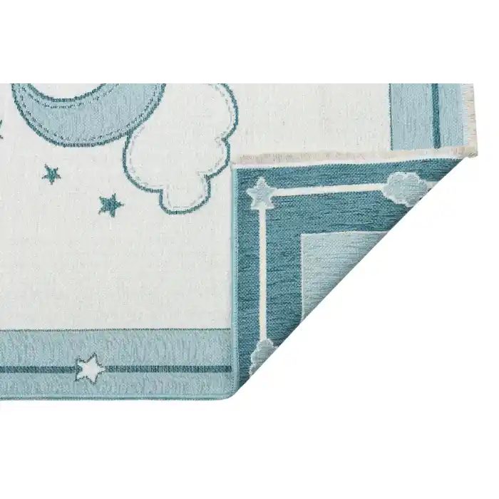 NOA BABY HALI 0021 Yıkanabilir Çift Taraflı Yumuşak Dokulu İnce Çocuk-Bebek Odası Halısı