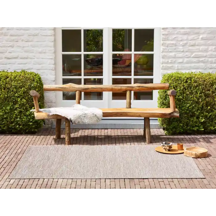 POLO HALI 0008 Dış Mekan Kullanıma Uygun, Yıkanabilen, Hav ve Toz Vermeyen Modern Sisal Halı