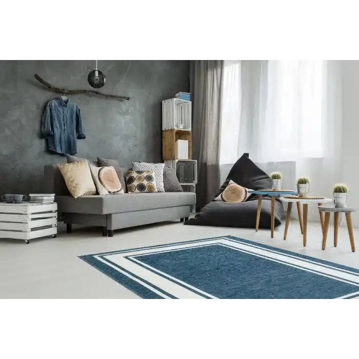 NOA KILIM 0280 Hav Toz Vermez Yıkanabilir Çift Taraflı İnce Modern İskandinav Kilim