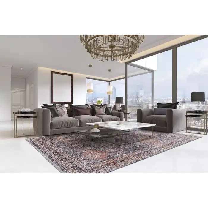 OSLO HALI 0078 Kolay Kullanımlı Hav Toz Vermez Modern Makine Halısı