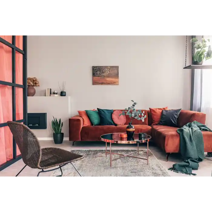 OSLO HALI 0074 Kolay Kullanımlı Hav Toz Vermez Modern Makine Halısı