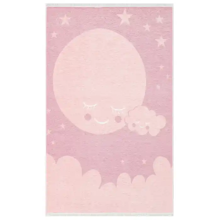 NOA BABY HALI 0007 Yıkanabilir Çift Taraflı Yumuşak Dokulu İnce Çocuk-Bebek Odası Halısı