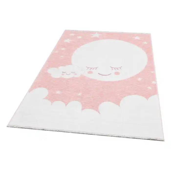 NOA BABY HALI 0007 Yıkanabilir Çift Taraflı Yumuşak Dokulu İnce Çocuk-Bebek Odası Halısı