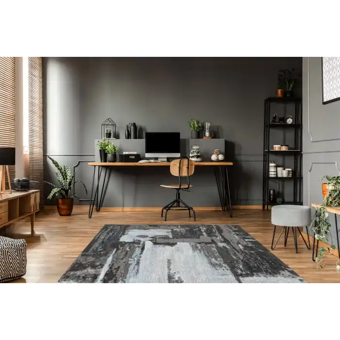 SMART HALI 0105 Kolay Kullanımlı Çok Renkli Modern İnce Dokuma Halı