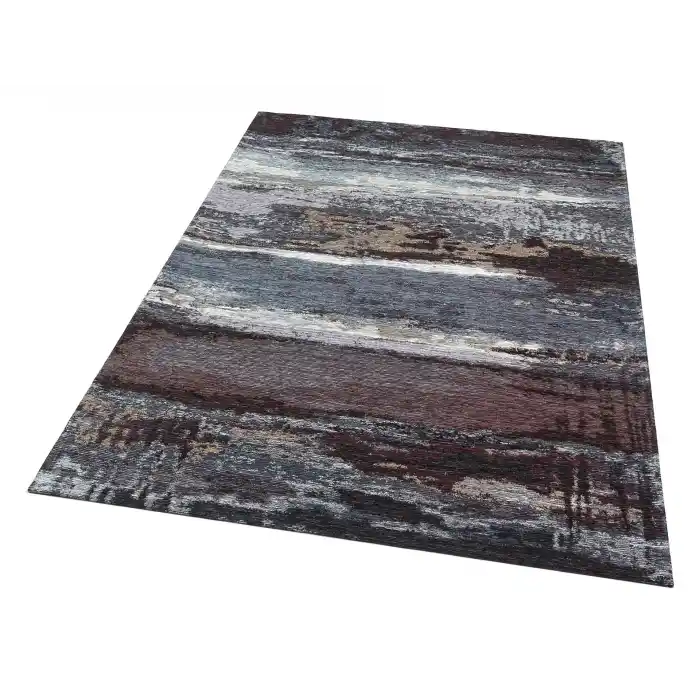 SMART HALI 0373 Kolay Kullanımlı Çok Renkli Modern İnce Dokuma Halı