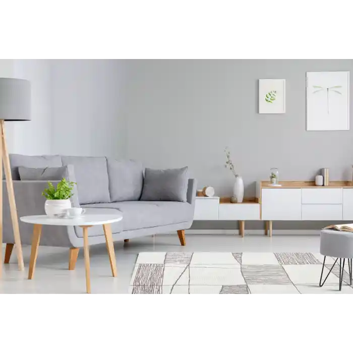 PALMA HALI 0043 Hav Toz Vermez Modern Dokuma Kilim