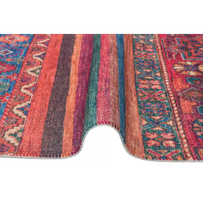 Ruby RB 09 Multy Yıkanabilir Kolay Kullanımlı Modern ve Geleneksel Desenlere Sahip Renkli Kilim