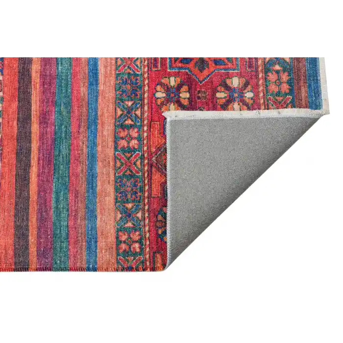 Ruby RB 09 Multy Yıkanabilir Kolay Kullanımlı Modern ve Geleneksel Desenlere Sahip Renkli Kilim