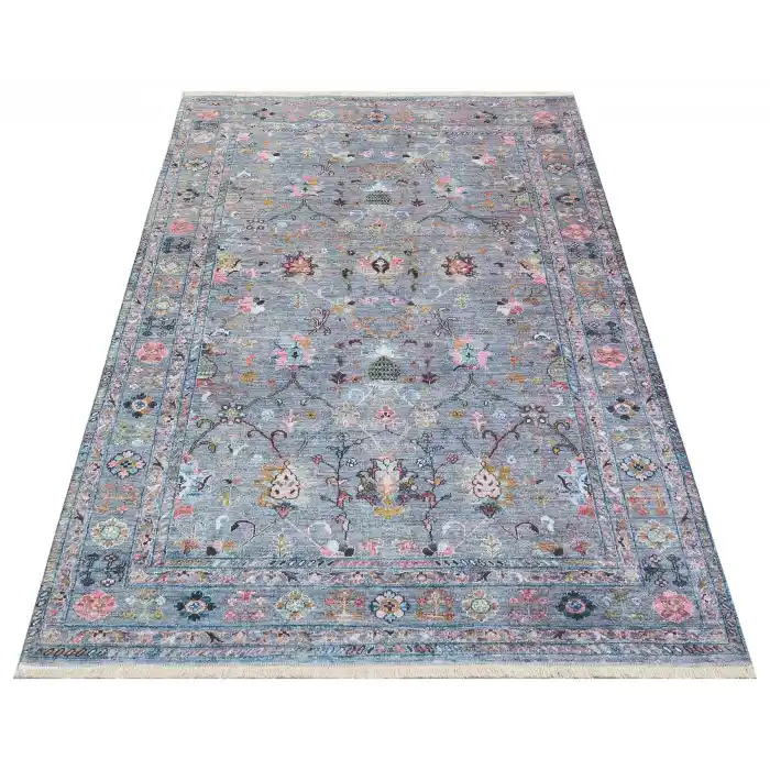 Ruby RB 01 L.Multy Yıkanabilir Kolay Kullanımlı Modern ve Geleneksel Desenlere Sahip Renkli Kilim