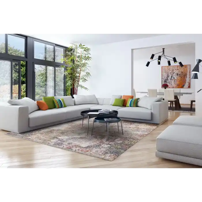 OSLO HALI 0057 Kolay Kullanımlı Hav Toz Vermez Modern Makine Halısı