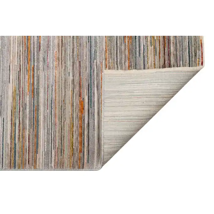 PERU HALI 0051 Kolay Kullanımlı Eskitme ve Modern Desenli Viskon Polyester Şık Makine Halısı