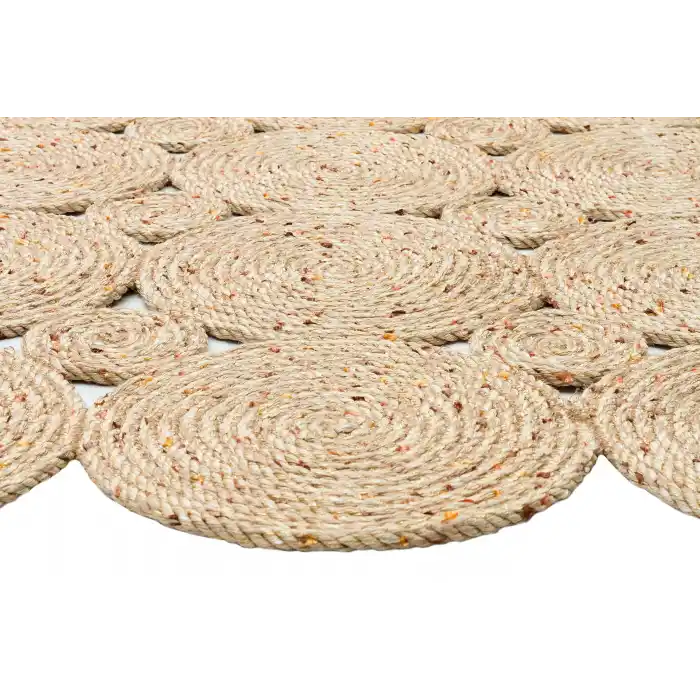 Patna PTN 01 Natural Jüt Hasır Görünümlü Hav Toz Vermez Dekoratif Örgü Halı