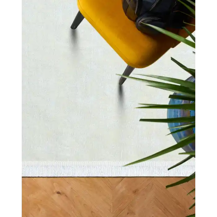 SATEEN HALI 0201 Hav Toz Vermez Yıkanabilir Kaymaz İnce Dokuma Modern Halı