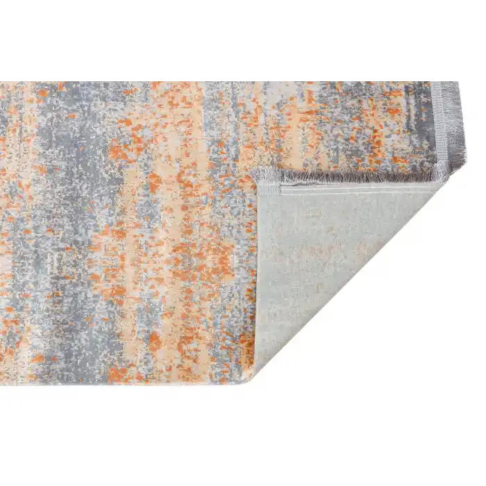 SATEEN HALI 0216 Hav Toz Vermez Yıkanabilir Kaymaz İnce Dokuma Modern Halı