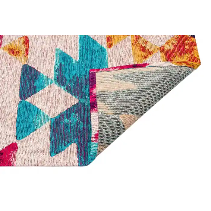 SMART HALI 0526 Kolay Kullanımlı Çok Renkli Modern İnce Dokuma Halı