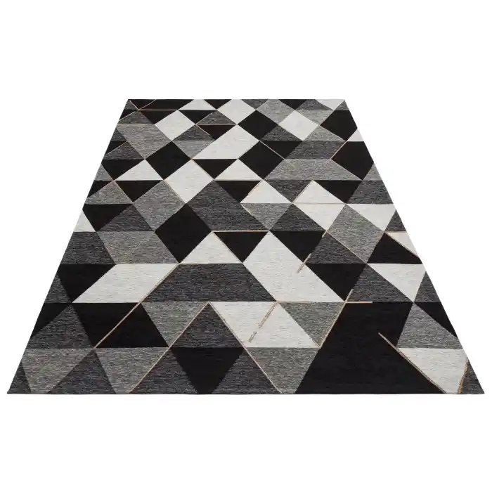 SMART HALI 0745 Kolay Kullanımlı Çok Renkli Modern İnce Dokuma Halı