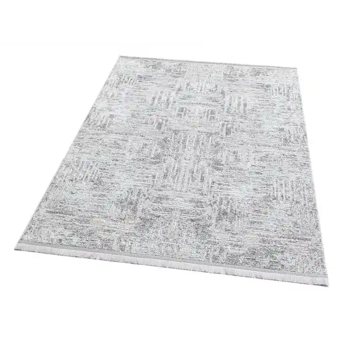 SATEEN HALI 0145 Hav Toz Vermez Yıkanabilir Kaymaz İnce Dokuma Modern Halı