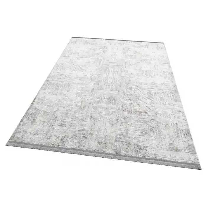 SATEEN HALI 0144 Hav Toz Vermez Yıkanabilir Kaymaz İnce Dokuma Modern Halı