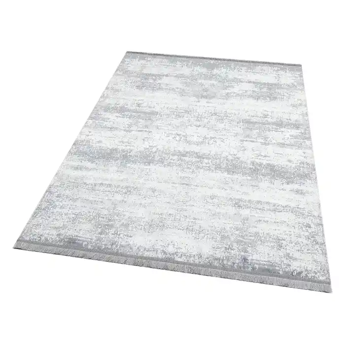 SATEEN HALI 0184 Hav Toz Vermez Yıkanabilir Kaymaz İnce Dokuma Modern Halı