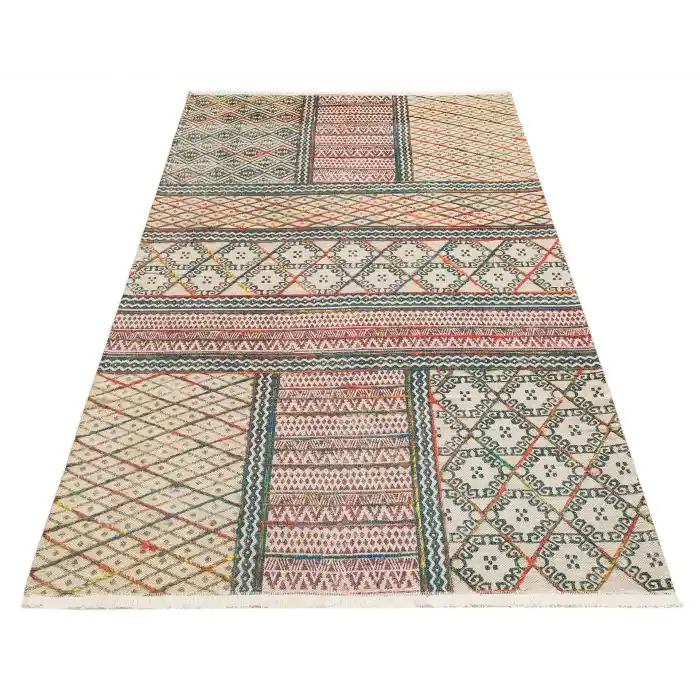 Ruby RB 05 L.Multy Yıkanabilir Kolay Kullanımlı Modern ve Geleneksel Desenlere Sahip Renkli Kilim