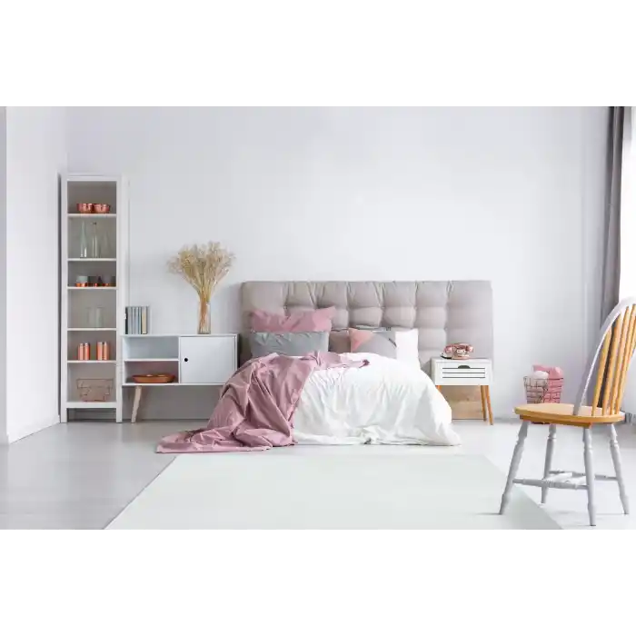 SATEEN HALI 0249 Hav Toz Vermez Yıkanabilir Kaymaz İnce Dokuma Modern Halı