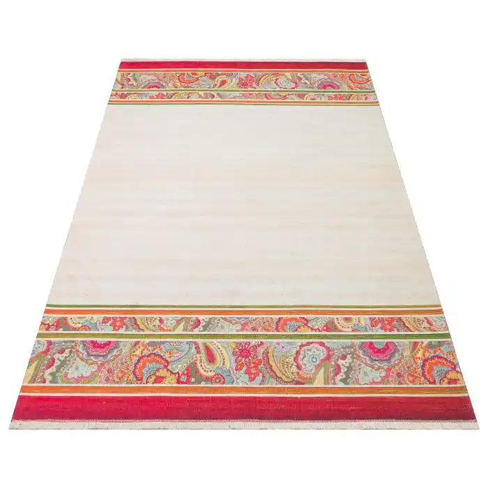 Ruby RB 10 Multy Yıkanabilir Kolay Kullanımlı Modern ve Geleneksel Desenlere Sahip Renkli Kilim
