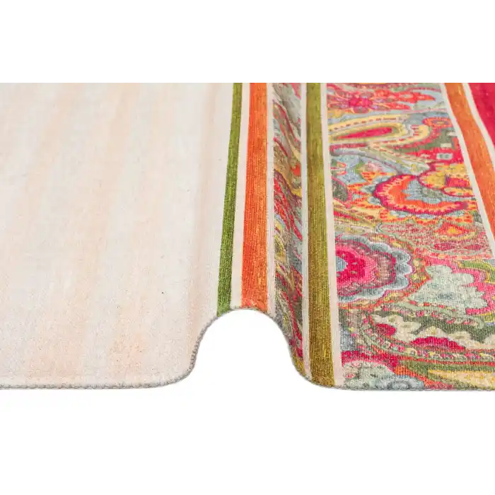 Ruby RB 10 Multy Yıkanabilir Kolay Kullanımlı Modern ve Geleneksel Desenlere Sahip Renkli Kilim