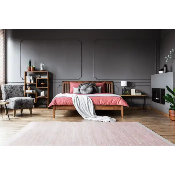 SATEEN HALI 0237 Hav Toz Vermez Yıkanabilir Kaymaz İnce Dokuma Modern Halı