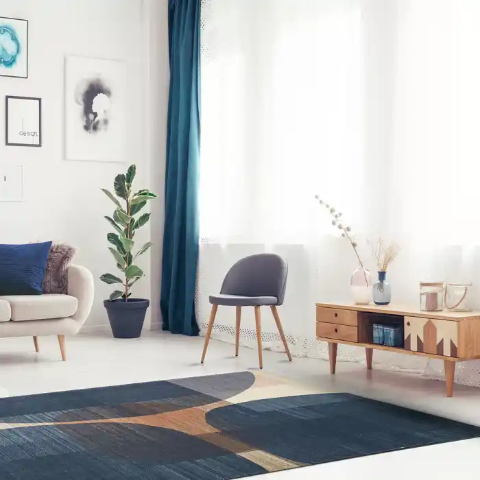 Ruby RB 06 D.Multy Yıkanabilir Kolay Kullanımlı Modern ve Geleneksel Desenlere Sahip Renkli Kilim