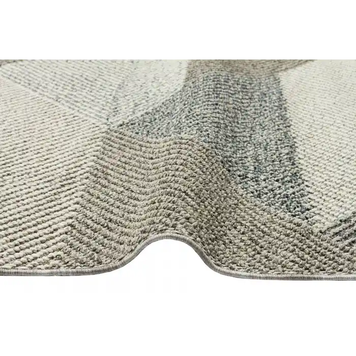 Soho Sh 08 Grey Multy Hav Vermeyen Özel Ipler Ile Üretilen Etnik Örgü Desenlere Sahip Makine Halısı