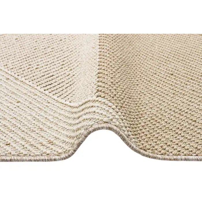 Soho Sh 08 Beige Hav Vermeyen Özel Ipler Ile Üretilen Etnik Örgü Desenlere Sahip Makine Halısı