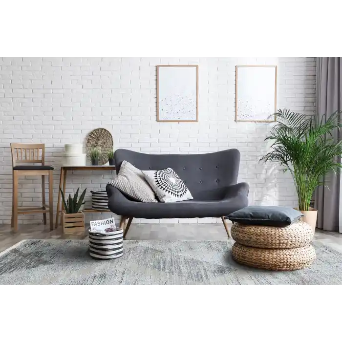 SOLE HALI 0041 Kolay Kullanımlı Hav Toz Vermez Çok Renkli Parlak Modern Makine Halısı