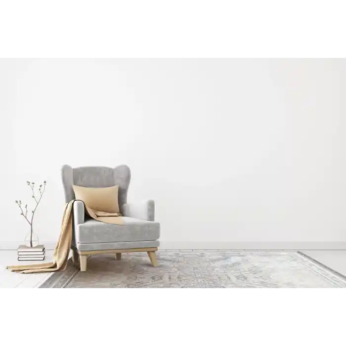 SATEEN HALI 0315 Hav Toz Vermez Yıkanabilir Kaymaz İnce Dokuma Modern Halı