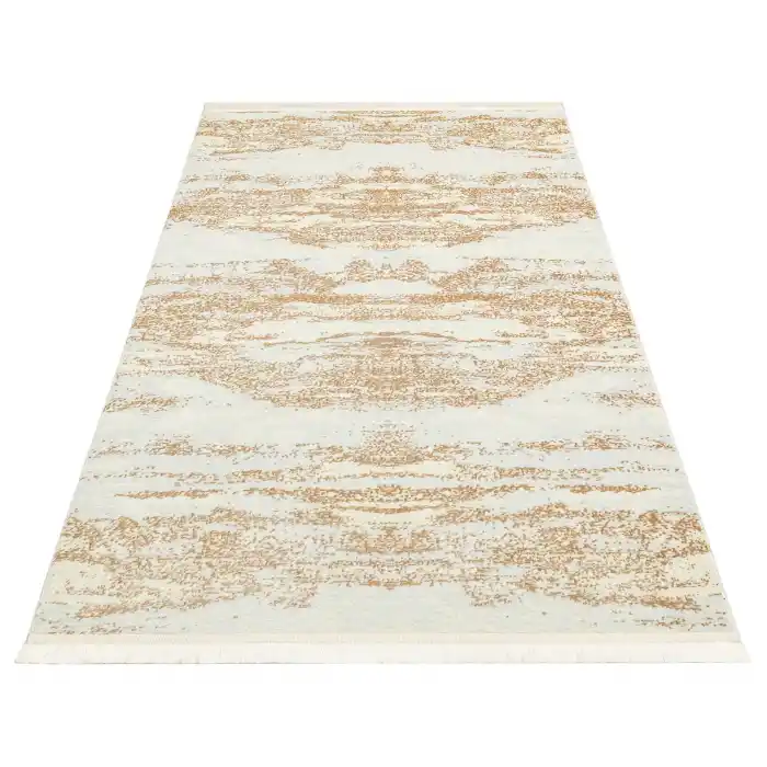 SATEEN HALI 0350 Hav Toz Vermez Yıkanabilir Kaymaz İnce Dokuma Modern Halı