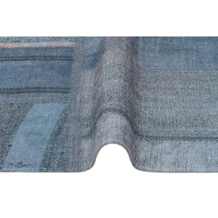Ruby RB 11 Blue Yıkanabilir Kolay Kullanımlı Modern ve Geleneksel Desenlere Sahip Renkli Kilim