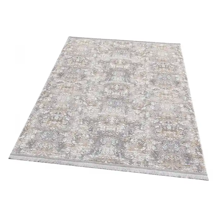 SATEEN HALI 0118 Hav Toz Vermez Yıkanabilir Kaymaz İnce Dokuma Modern Halı