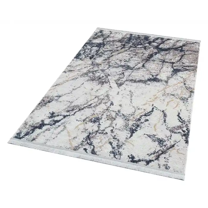 SATEEN HALI 0303 Hav Toz Vermez Yıkanabilir Kaymaz İnce Dokuma Modern Halı