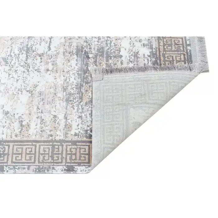 SATEEN HALI 0307 Hav Toz Vermez Yıkanabilir Kaymaz İnce Dokuma Modern Halı