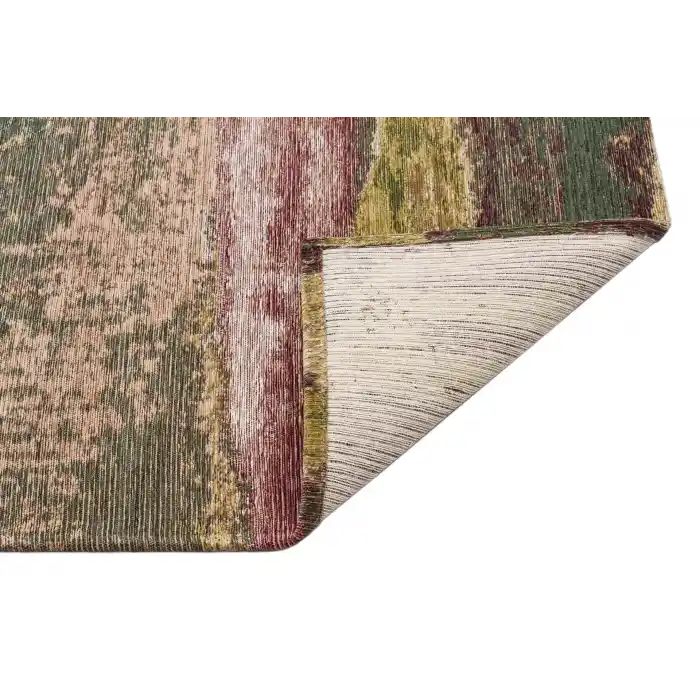 SMART HALI 0385 Kolay Kullanımlı Çok Renkli Modern İnce Dokuma Halı