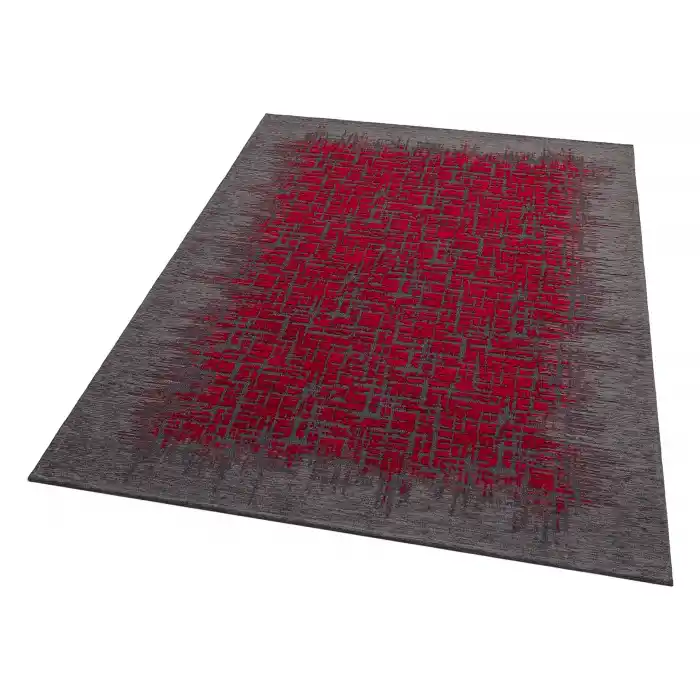 SMART HALI 0733 Kolay Kullanımlı Çok Renkli Modern İnce Dokuma Halı