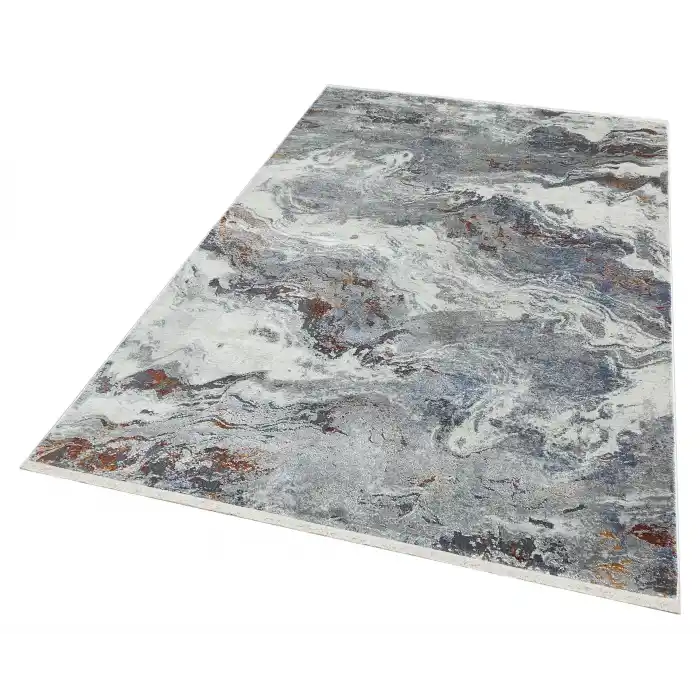 SOLE HALI 0033 Kolay Kullanımlı Hav Toz Vermez Çok Renkli Parlak Modern Makine Halısı