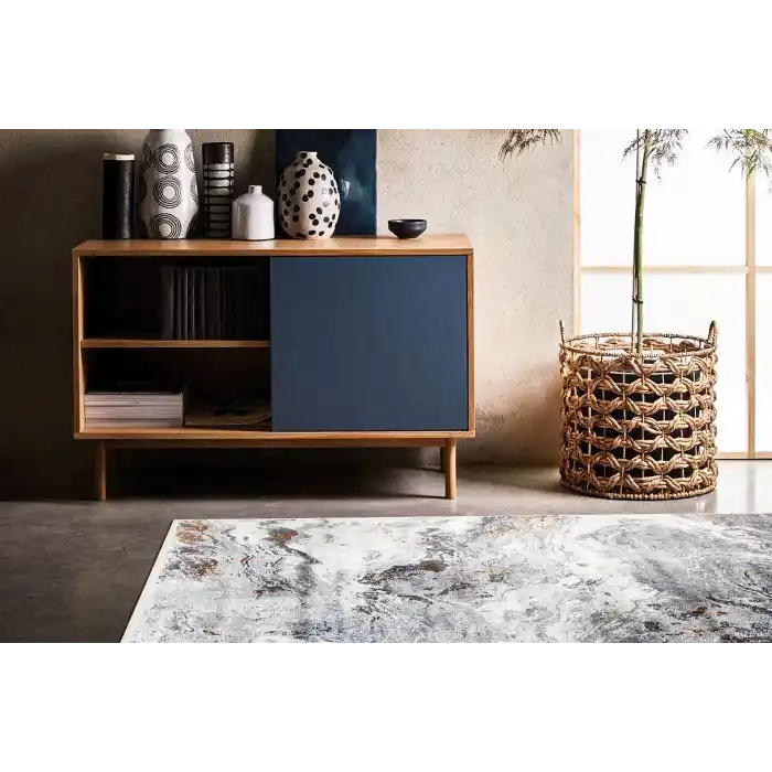 SOLE HALI 0033 Kolay Kullanımlı Hav Toz Vermez Çok Renkli Parlak Modern Makine Halısı