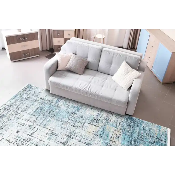 VERONA HALI 0285 Kolay Kullanımlı Yumuşak İpeksi Tuşeli Yüksek Alçak Oymalı Modern İnce Makine Halısı