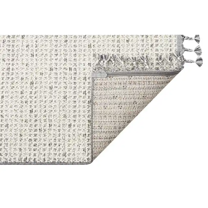 Soho Sh 13 Cream Grey Hav Vermeyen Özel Ipler Ile Üretilen Etnik Örgü Desenlere Sahip Makine Halısı