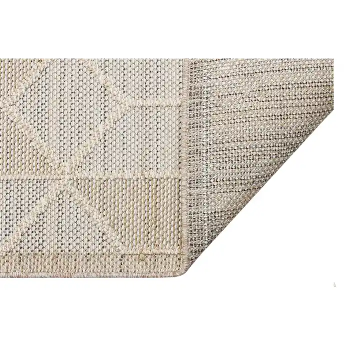 Soho Sh 03 Beige Hav Vermeyen Özel Ipler Ile Üretilen Etnik Örgü Desenlere Sahip Makine Halısı