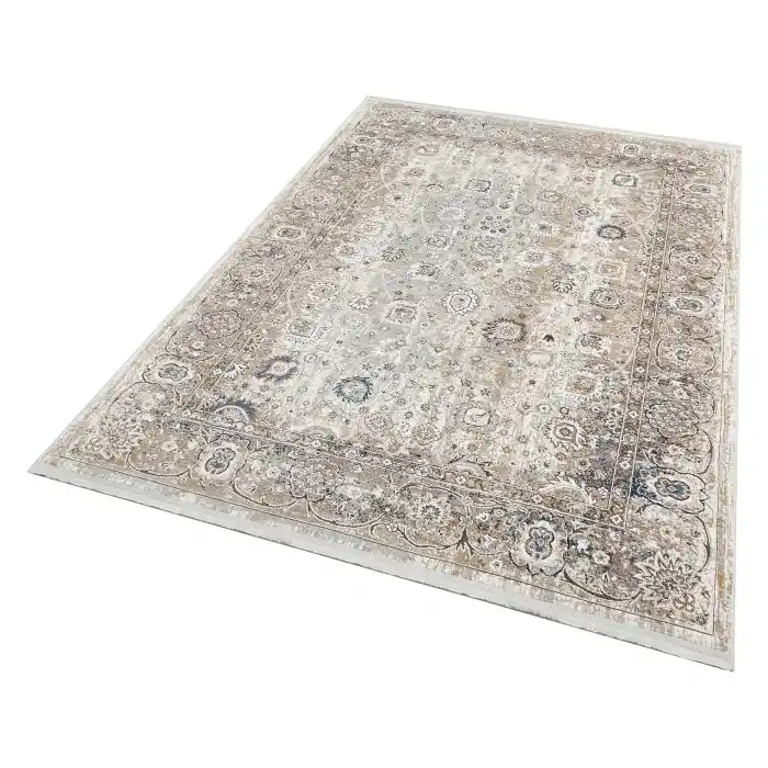 VERONA HALI 0385 Kolay Kullanımlı Yumuşak İpeksi Tuşeli Yüksek Alçak Oymalı Modern İnce Makine Halısı