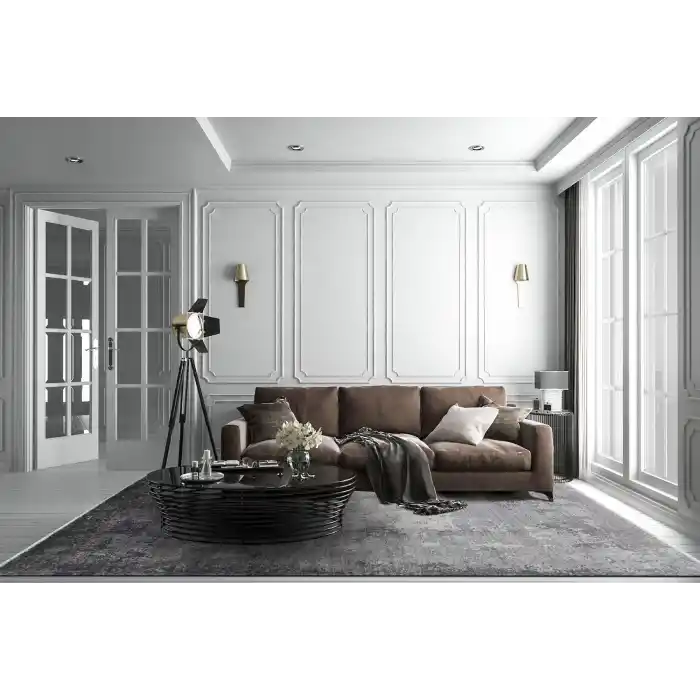 TIBET HALI 0023 Özel Hav Vermeyen ve Kolay Temizlenebilir Tensel Kullanılarak El Emeği ile Özel Tezgahlarda Üretilen Uşak Halısı